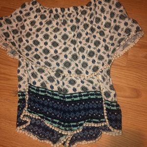 Off  the shoulder jumpsuit/cover up